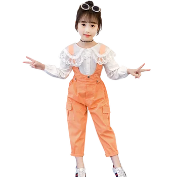 

Girls Clothes Set Blouse + Jumpsuit Clothing For Girls 2020 Autumn Kids Girl Clothes Set Casual Style Children's Clothing