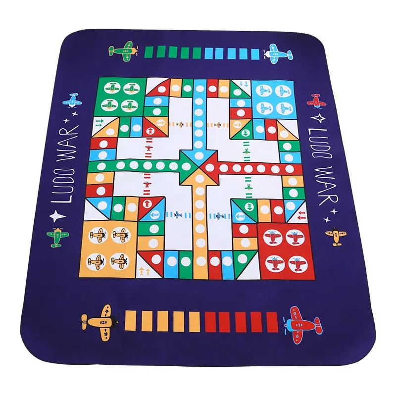 Cartoon Ludo Baby Play Mats Pad thickening Toddler Kids Crawling Blanket 120cm140cm Carpet Rug Toys For Children Room Decor (6)