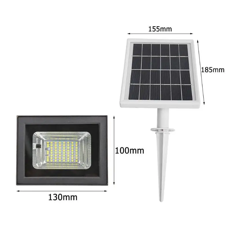 На открытом воздухе 24/64/112LED Солнечный Мощность стены уличные энергосберегающие лампы охраны окружающей среды дистанционного Управление сад прожектор - Испускаемый цвет: 64led A