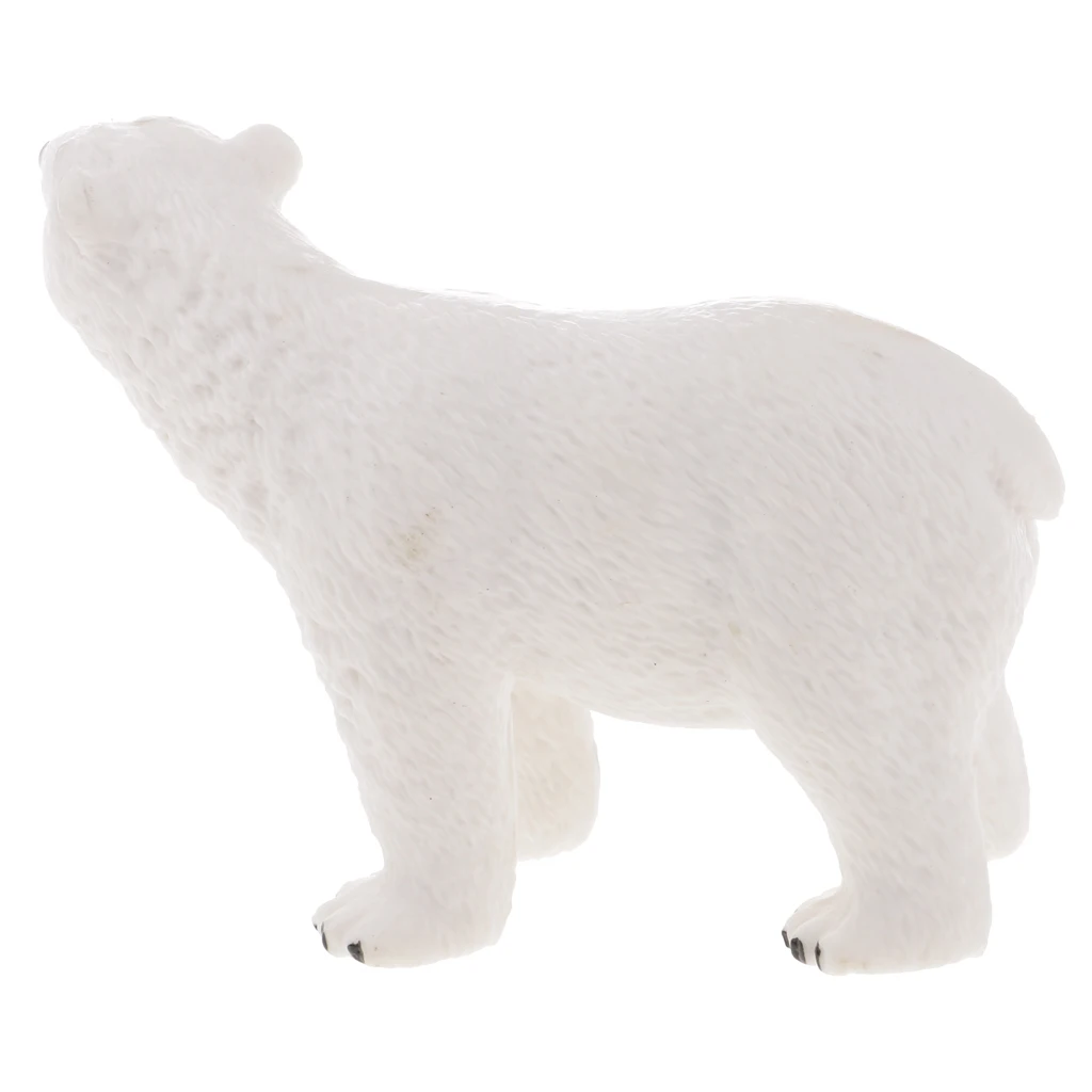 Realistic Polar Bear Wild Animal Figurine Model Action Figure Kids Toy #2