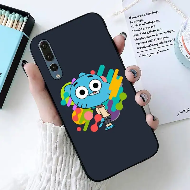 TOPLBPCS the Amazing World Gumball милый блестящий чехол для телефона huawei P8 P9 p10 p20 P30 P40 pro lite psmart