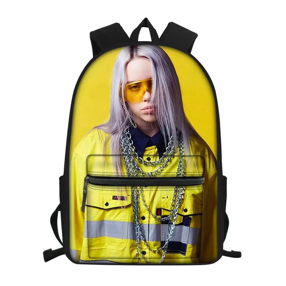Классный раппер Billie Eilish, школьная сумка с принтом для подростков, для мальчиков и девочек, дорожный рюкзак для ноутбука, для мужчин и женщин, холщовая ранец, рюкзак, рюкзак - Цвет: CDGX2043Z58