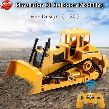 

Remote contRolled Bulldozer RC 1:20 30mins Crawler Simulation Model Energy Saving Large Engineering Vehicle Children's Toy Gift