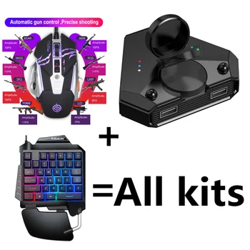 

PUBG Muilt-function Mobile Gamepad Controller Bluetooth 5.0 Shooting Gaming Keyboard Mouse Converter For Android IOS PC pubg