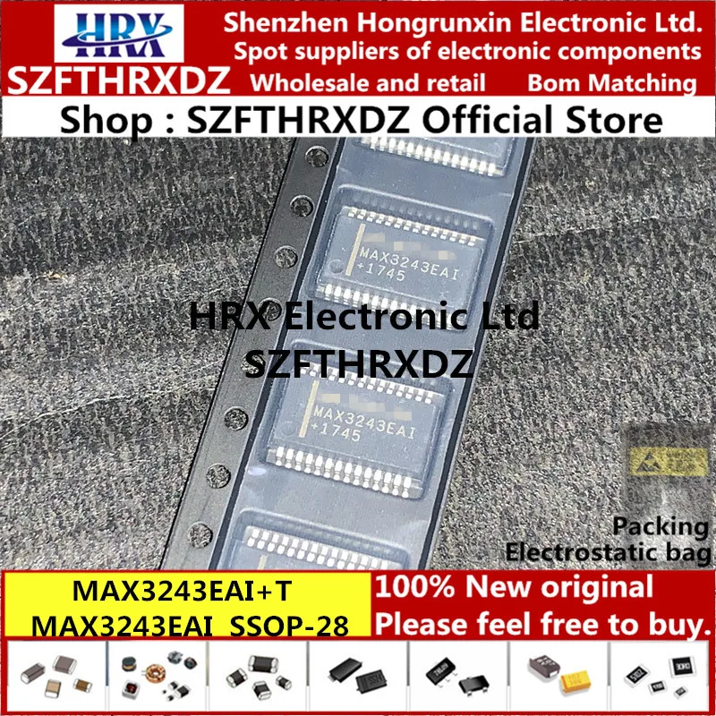 MAX3243EAI+ T MAX3243EAI SSOP-28 MAX3243EA1 SSOP28 MAX3243EAI-T 2500 шт./катушка(10PCS-20PCS-50PCS