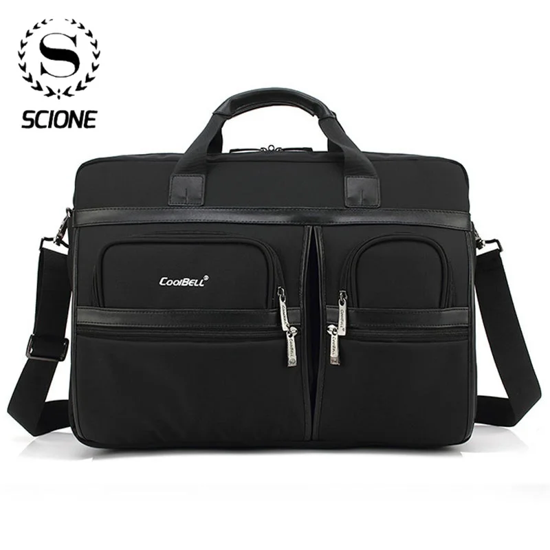 Портфель Scione мужской/женский для ноутбука офисный саквояж на плечо мешок кросс