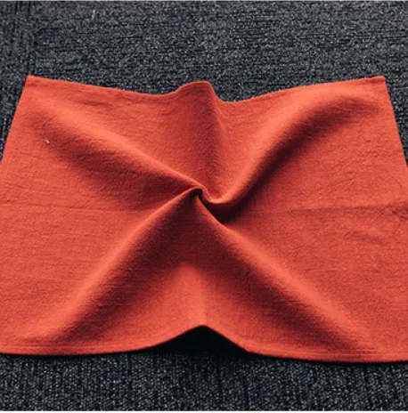 Orange 40*29 см, однотонный коврик в японском стиле, салфетка из хлопка и льна, десертные столовые салфетки, чайные полотенца, кухонные салфетки для посуды, салфетки - Цвет: Orange