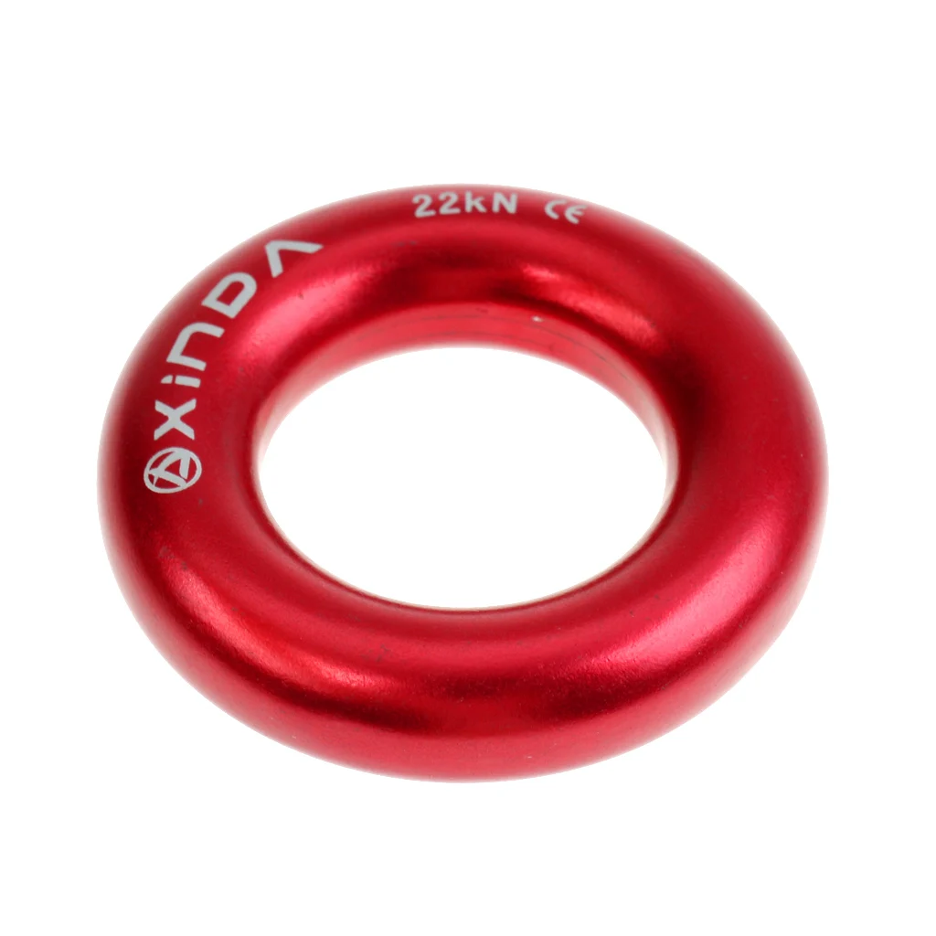 Aluminum Rappel Ring Climbing 22KN Bail-Outs O-ring for Mountaineering Rock Tree Arborist Descending Hardware