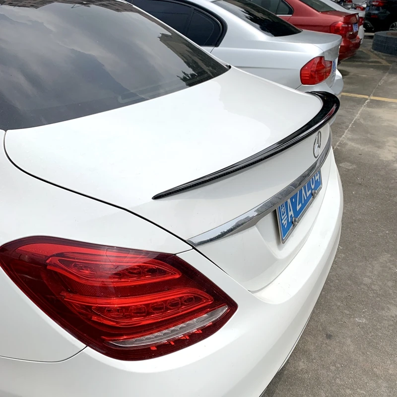 Buy For Mercedes W205 Amg Spoiler 2014 2015 2016 C Class W205 C63 C180 C200 C250 C260 Carbon Fiber Rear Spoiler Trunk Wing In The Online Store Car Decoration Shop Store At
