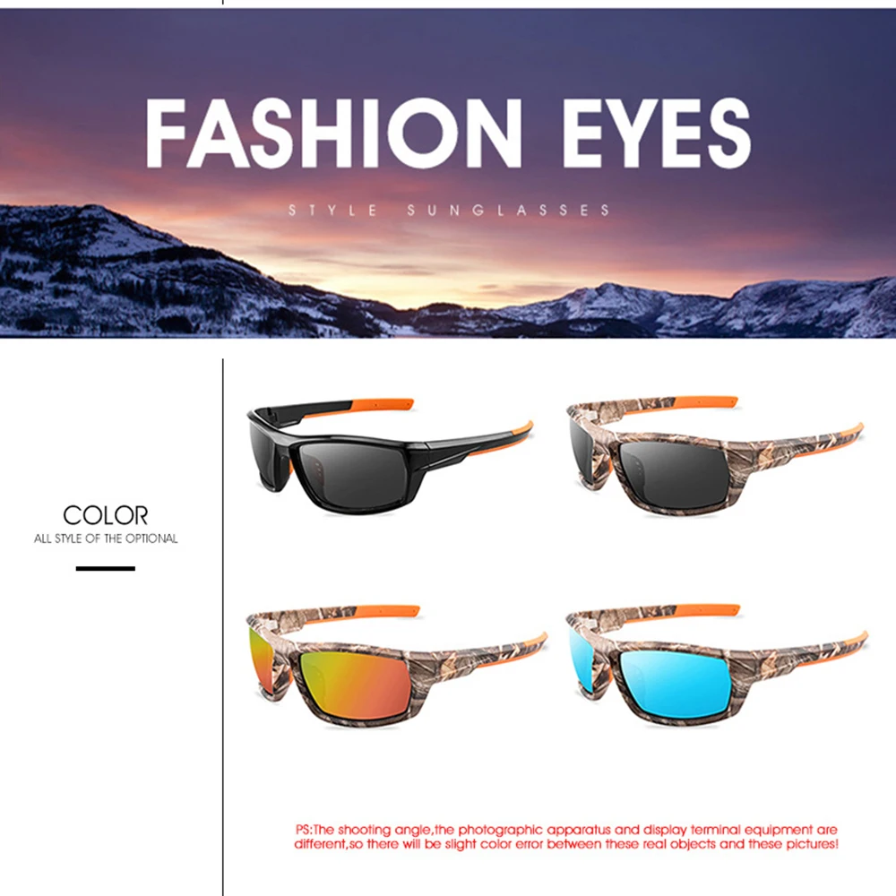 Hiking Glasses Outdoor Sports Camouflage Polarized Sunglasses Driving Fishing Running Men's Glasses Polarizing polarized sports glasses polarized glasses uv protection glasses rock climbing glasses