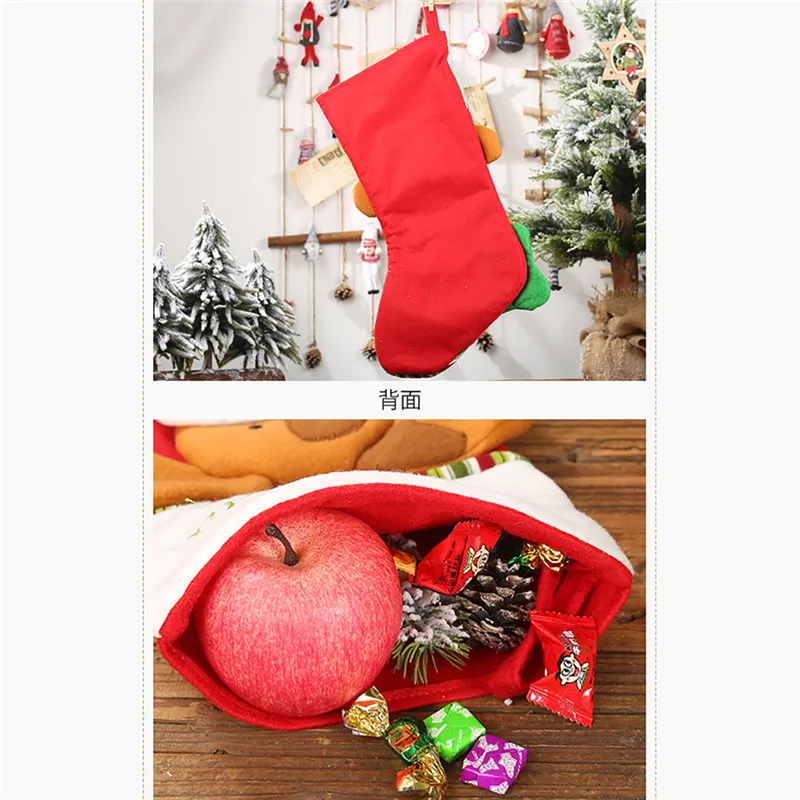 Рождественские украшения кулон "носок" Креативный подарок сумка висячий подарок Дети конфеты мешок рождественские украшения для дома@ A