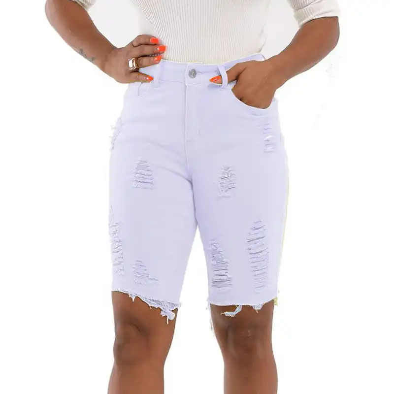 ripped shorts knee length