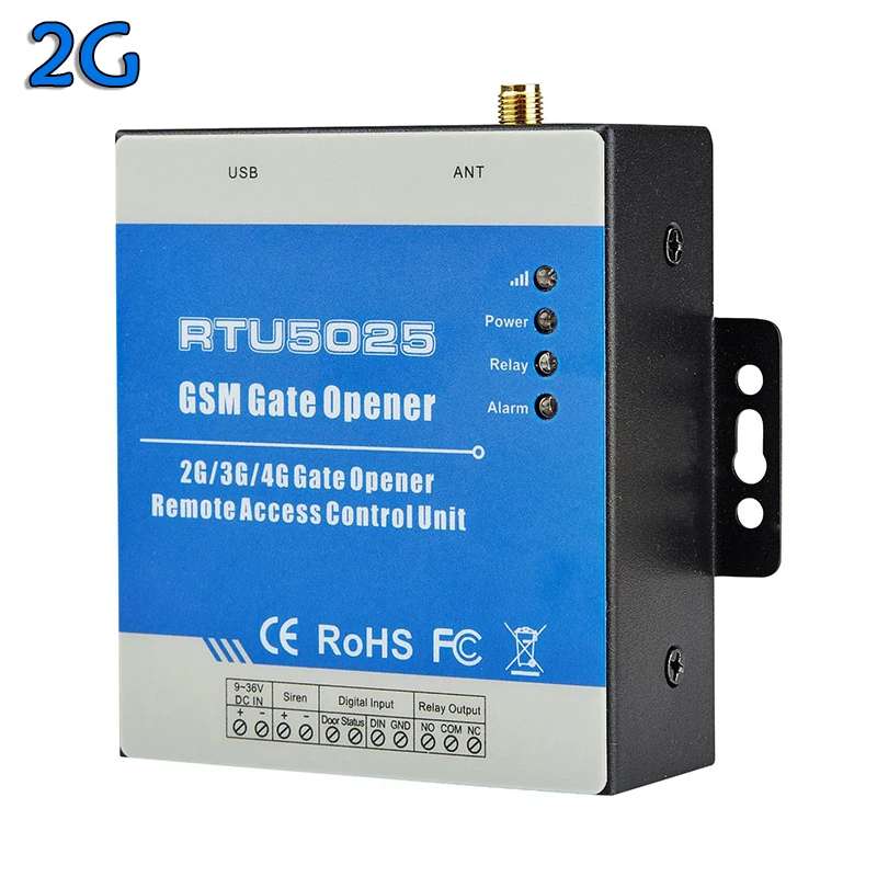 2G/3G GSM RTU5025 Wireless Mobile Phone Remote Control Gate Door Opener Operator
