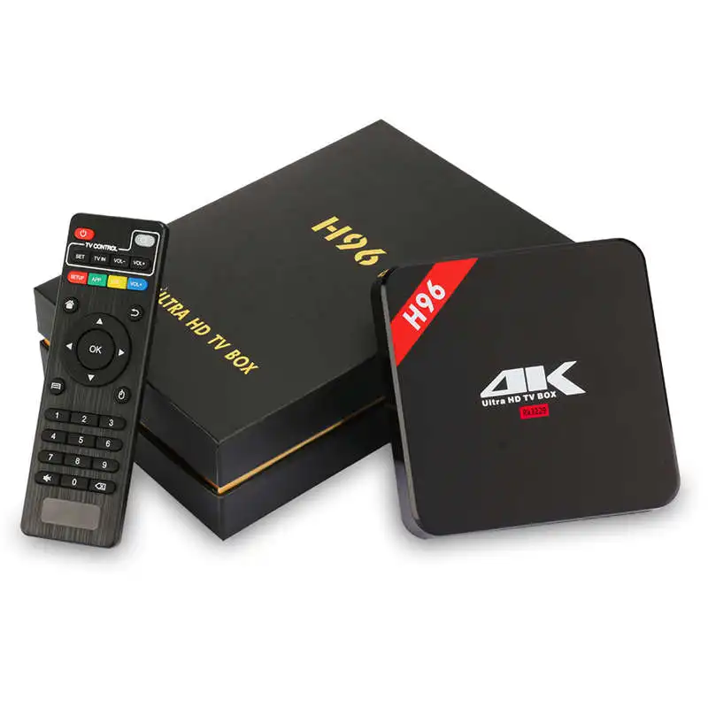 H96 Rk3229 Android 7.1 Quad Core Smart Tv Box 1Gb+8Gb Support Wifi 100M Lan Bluetooth 4.0 4K Media Player Set Top Box