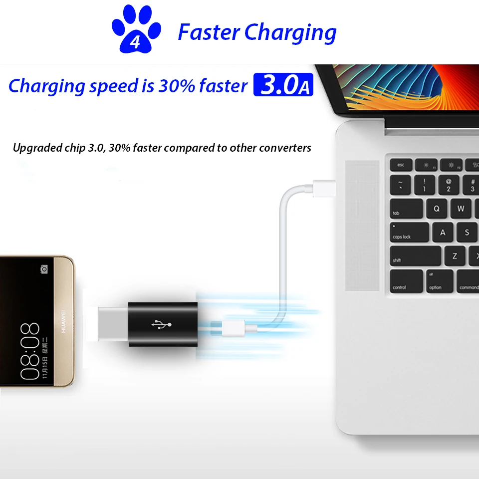 5Pack-8MM-Long-USB-Type-C-Adapter-For-Oukitel-K5000-Blackview-BV8000-Pro-Micro-USB-Female (3)