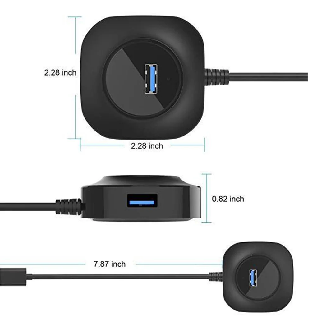 USB C концентратор USB 3,0 концентратор разветвитель несколько USB хаб Тип C концентратор 2,0 мульти хаб расширитель 4 порта для ПК компьютер