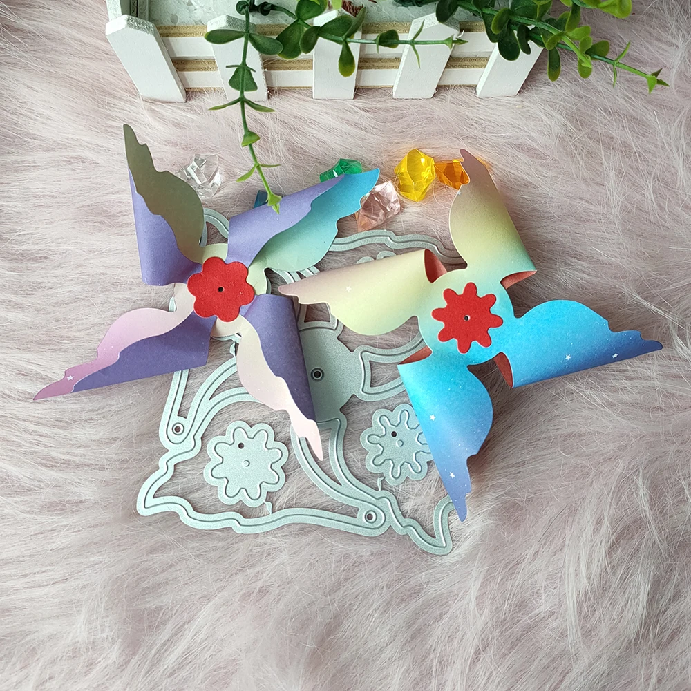 

New Windmill Metal Cutting Dies Decorative DIY Scrapbooking Steel Craft Die Cut Embossing Paper Cards Stencils