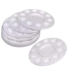 24 шт круглый поднос для краски палитра держатель для краски лоток 11 колодцев 6,7 дюймов для рукоделия профессиональный художественный покраска