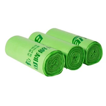 

10Pcs/Roll Plastic Garbage Bag Biodegradable Trash Bags Compostable Rubbish Bags Dustbin Bin Liners Bags for Kitchen