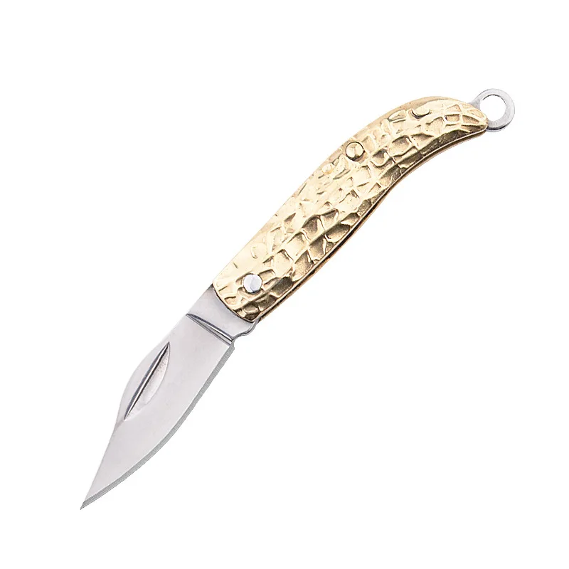 Utility Knife Paper Cutter Letter Opener Mini Folding Portable Fish Knife Office Brass Stainless Steel For Stationery