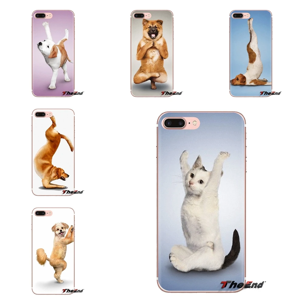 Yoga Cats dogs For LG G3 G4 Mini G5 G6 G7 Q6 Q7 Q8 Q9 V10 V20 V30 X Power 2 3 K10 K4 K8 2017 Transparent Soft Shell Covers |