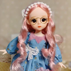 BJD Doll – poupée articulée, 12 pouces, vêtements d'hiver de haute qualité, avec chaussures, accessoires, jouets pour enfants, cadeau pour filles, DIY, 1/6 