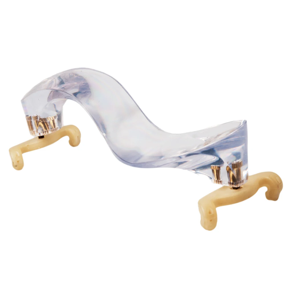 

Crystal Glass 3/4 4/4 Violin Shoulder Rest Pad Support with Rubber Claw