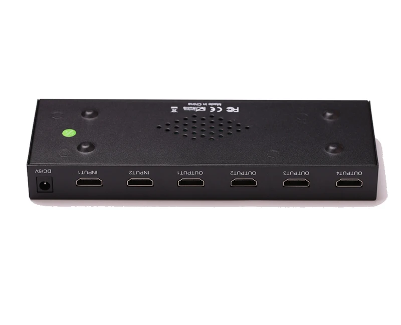 HDMI 2,0 2x4 сплиттер переключателя 3D 4K HDMI сплиттер переключателя SPDIF аудио поддержка 4 K/60Hz может уменьшить выход для 4K 1080P ПК к телевизору