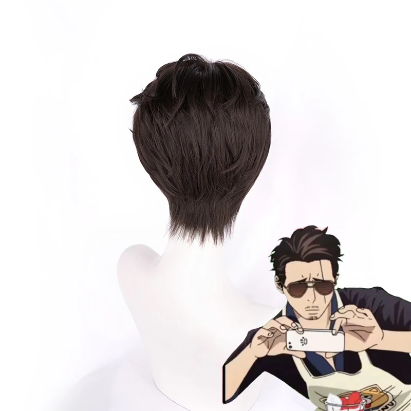 Eraspooky Hot Anime The Way Of The Househusband Tatsu Cosplay Wig Costume Prop Sunglass Short Brown Wigs Adult Tv Aliexpress