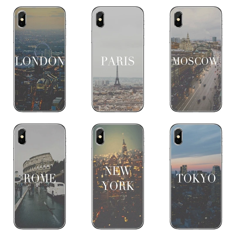 Чехол для телефона landon paris Нью Йорк Рим Москва Токио Huawei P30 P20 Pro P10 P9 P8 Lite Y5 Y6 Y7 Y9 P Smart
