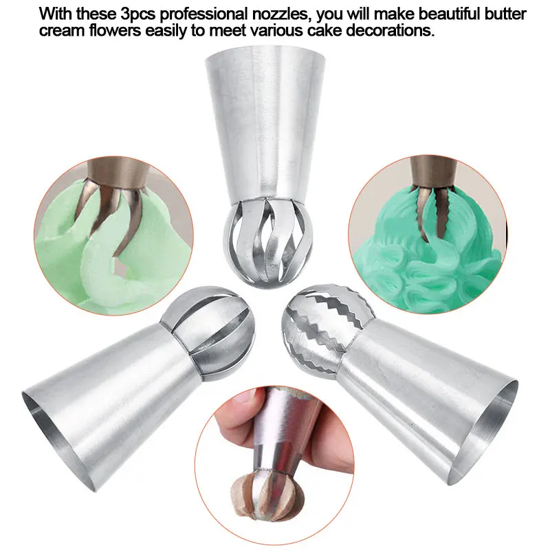 3 шт./компл. глазурь для торта насадки глазури в форме шара кекса Кондитерские