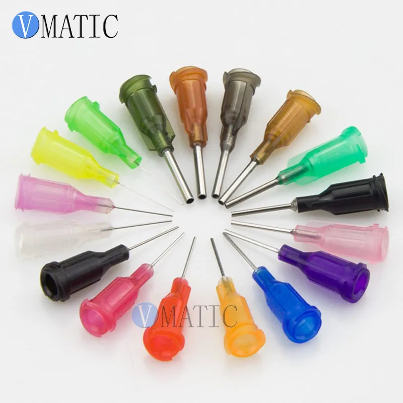 Free Shipping 1000pcs 14g-27g 0.5'' Spiral Interface Dispensing Needle ...