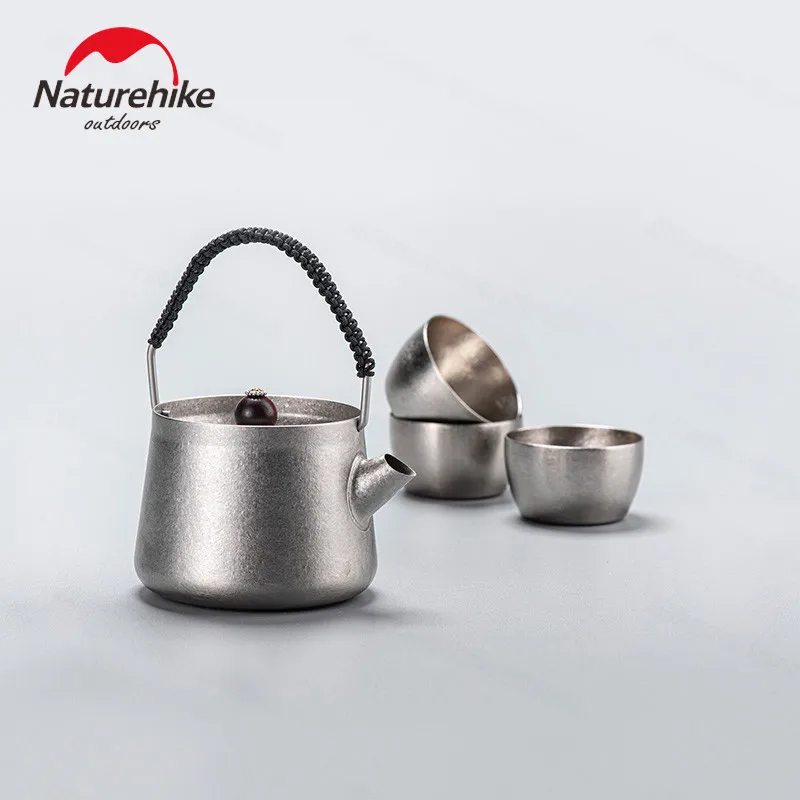 Чайный набор Naturehike из чистого титана 250 г портативный мл 40 мл|Столовые приборы для пикника| |