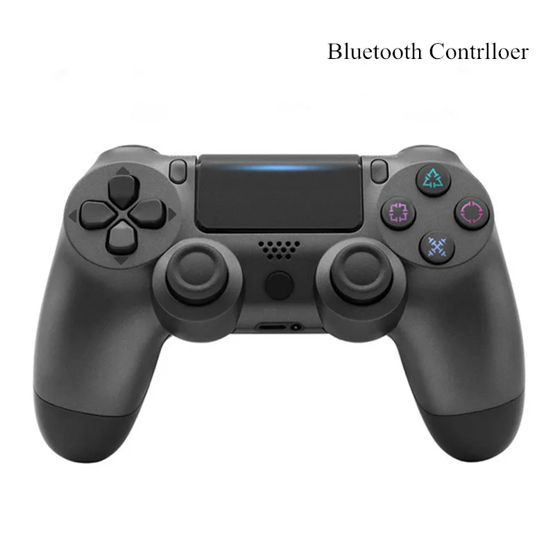 Gamepad sem fio bluetooth para sony ps4 controlador apto para playstation4 console para playstation choque duplo 4 joystick para ps3