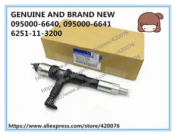 

GENUINE AND BRAND NEW COMMON RAIL FUEL INJECTOR 095000-6640, 6251-11-3200, 6251-11-3201 FOR SAA6D125E-5 ENGINE