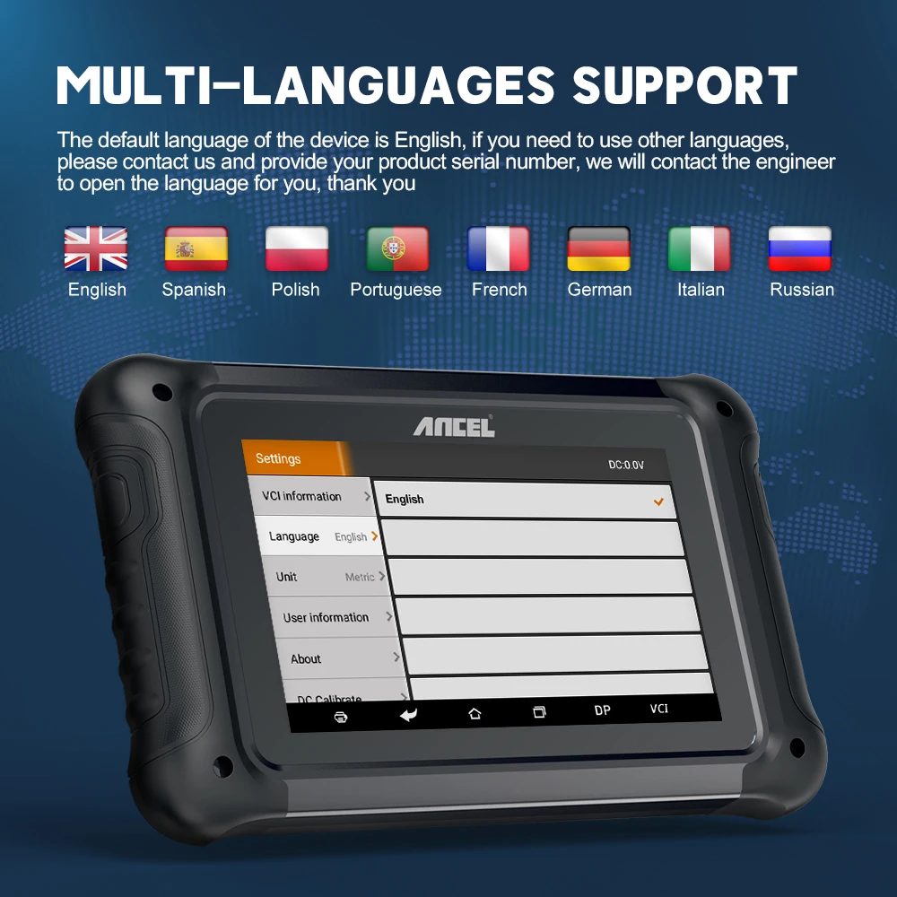ANCEL DP500 Cluster Calibriation OBD2 Auto Key Programmer Professional Immobilizer Read Pin Delete Add Key Tools 11 OBD Reset