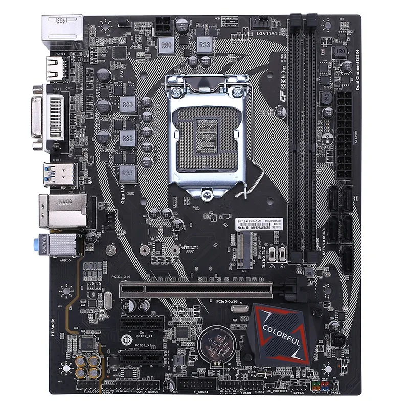 Красочные бой AX B365M D V20 материнская плата двухканальный DDR4 2133/2400/2666 МГц