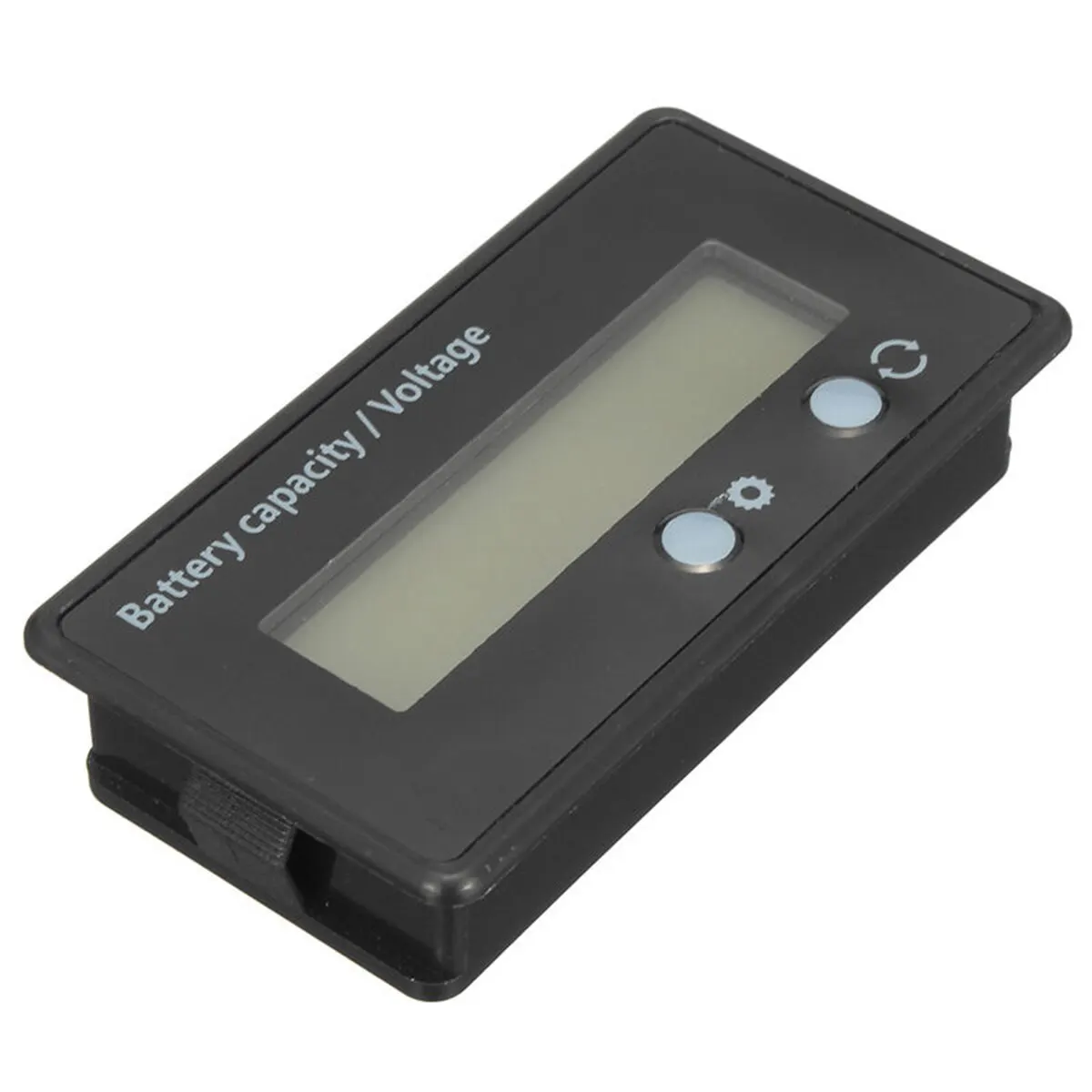 1pc 12V Battery Capacity Indicator Acid Lead Lithium Battery Voltage Tester Voltmeter With LCD Display Cable