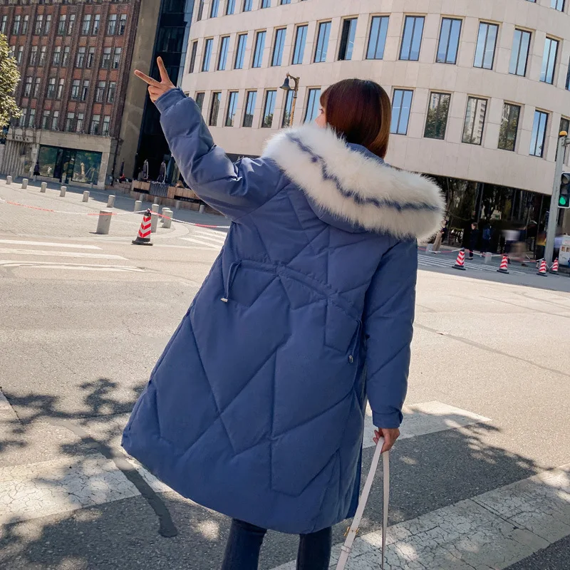 

2019 Winter New Style Korean-style Cotton-padded Clothes Women's Mid-length Cotton-padded Clothes Women's down Jacket Cotton-pad