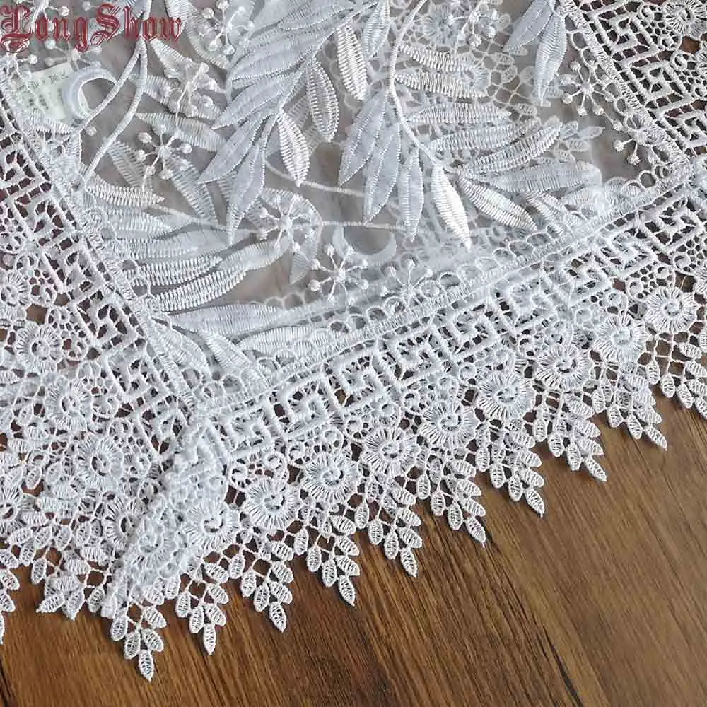 bleaching white Специальная распродажа 40x135 см отбеливатель белая органза вышитые листья ивы Свадебная вечеринка настольная дорожка - Цвет: bleaching white