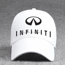 Повседневная хлопковая бейсболка Infiniti с логотипом и можно правильно отрегулировать размер(унисекс