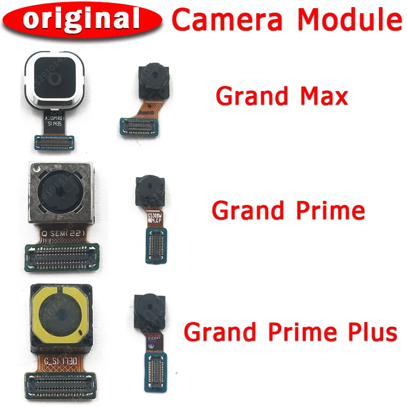 

Original Front Rear Back Camera For Samsung Galaxy Grand Prime Plus Max Main Facing Camera Module Flex Cable Replacement Parts