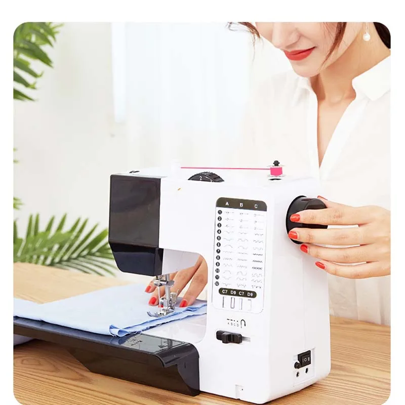 120W Household Sewing Machine Desktop Blind Stitching Machine 220V Direct  Drive Clothes Fabrics Overlock Sewing Machine KX500 - AliExpress