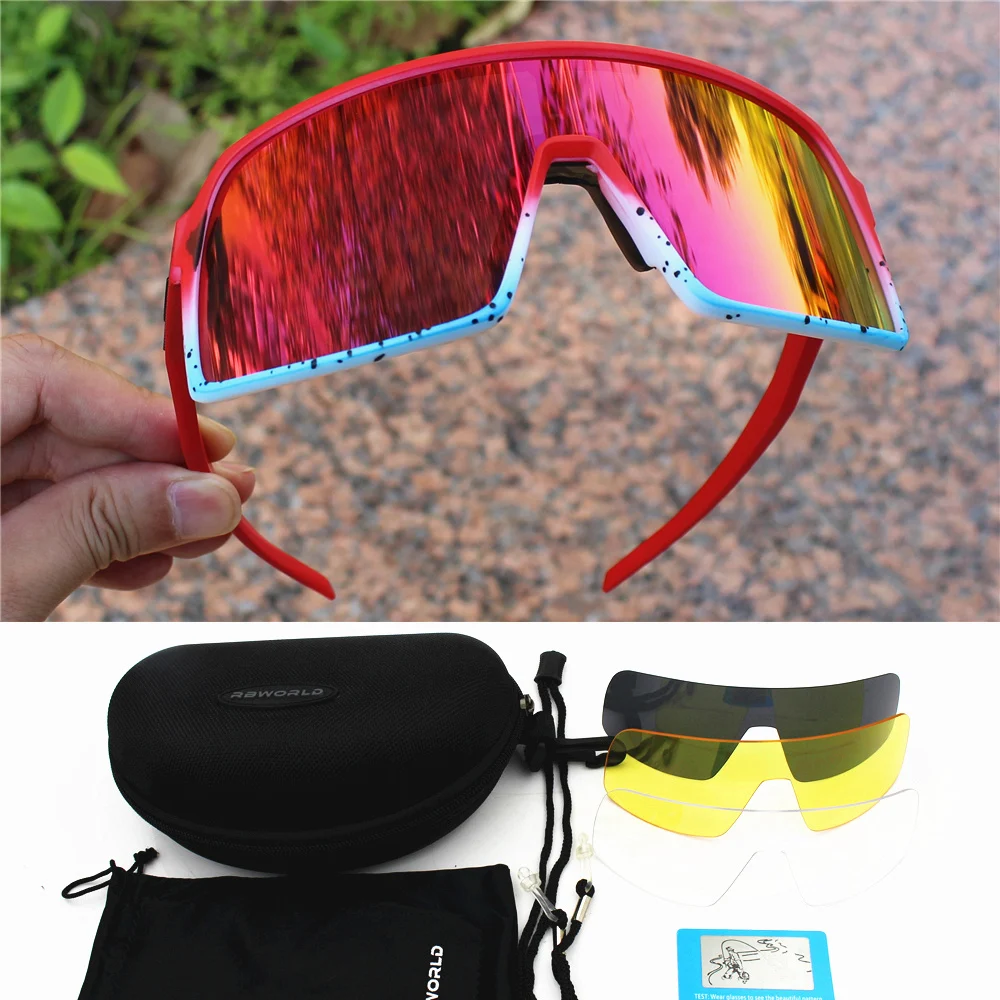 Брендовые поляризационные солнцезащитные очки для велоспорта, спортивные очки для горного велосипеда, велосипедные очки для езды на горном велосипеде, очки Gafas Ciclismo sutro - Цвет: sutro 4 lens 4