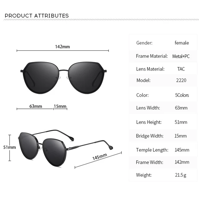 Fashion Oversized Sunglasses Women Vintage Luxury Brand Ladies Big Sunglasses Polarized Lens UV400 4