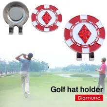 Практичный Спорт на открытом воздухе случайный цвет сплав клуб знак Гольф Мяч Маркер зажим для шляпы для гольфа портативный C523 зажим для кепки для игры в гольф