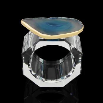 

Natural Stone Napkin Buckle Napkin Ring Crystal Napkin Rings Christmas Home Wedding Decoration Ornaments Anillos De Servilletas
