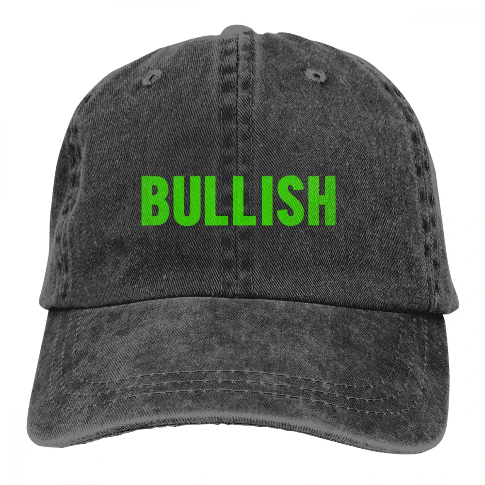 Бычий Casquette темно-синий унисекс Мужские Женские джинсовые бейсболка с ремешком кепки Регулируемый Гольф папа шляпа