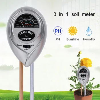 

3 In 1 Mini Plant Soil Tester Test Plant Grow Fertility For PH Sunlight Moisture Replacement Home Products