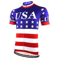 2021 yeni abd takım bisiklet bisiklet Jersey erkekler yaz spor kısa kollu bisiklet giyim amerikan bayrağı bisiklet gömlek nefes